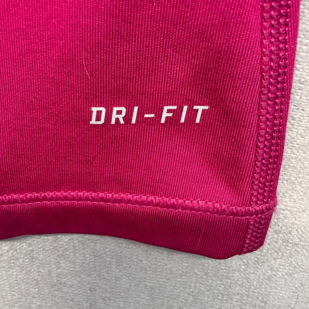 Nike Pro Dri-FIT Pullover Womens M Pink El Salvador Poly 1/2 Zip Thumbhole Top